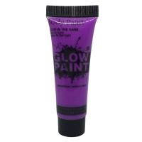 Неоновый грим для лица и тела Glow Paint фиолетовый, 10 ml