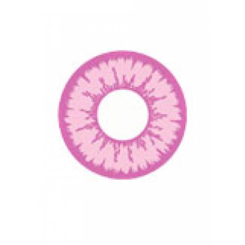 Нежно-розовые линзы Барби без диоптрий