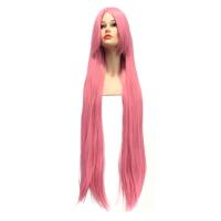 парик прямой с челкой momoi satsuki wig розовый driada cs-035x, 100cm