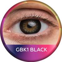 Чёрные линзы-ободки Black GBK4