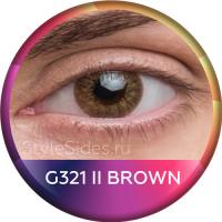 Цветные охристые линзы линзы Brown G321 II