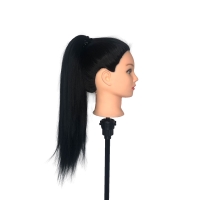 Учебные головы-манекены для парикмахеров цвет черный, 80 см