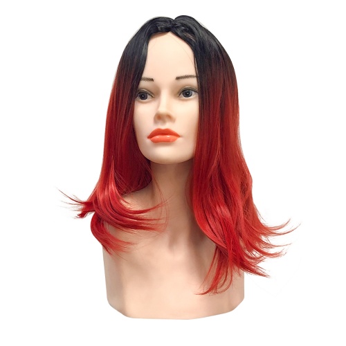 парик каре без челки черно-красный driada 1b/red, 35cm