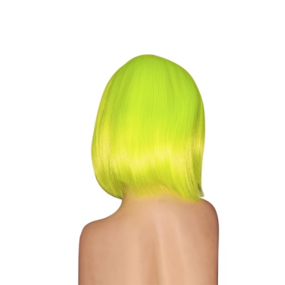 парик каре с челкой неоново-желтый driada ав-10, 30cm
