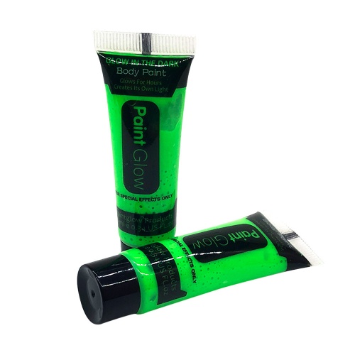 неоновый грим для лица и тела paint glow зеленый, 10 ml