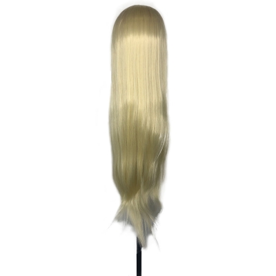 Учебные головы-манекены для парикмахеров цвет блонд, 80 см