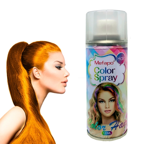 Цветной спрей для волос оранжевый Mefapo Orange Red, 120 ml