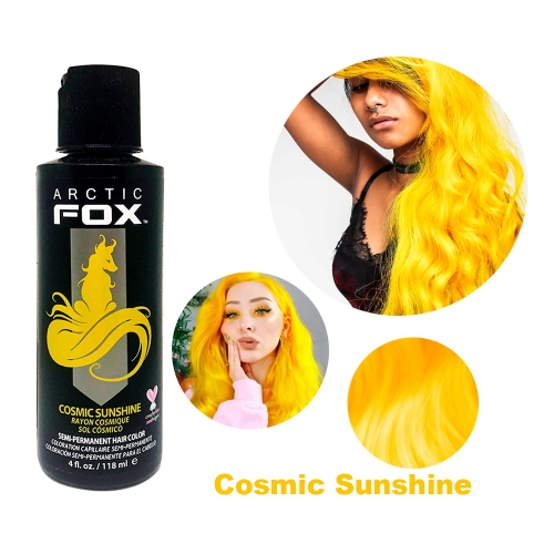 Краска для волос желтая Arctic Fox Cosmic Sunshine, 118 ml