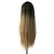 Парик прямой без челки омбре черный-блонд W016W0 - DR3585, 75 см