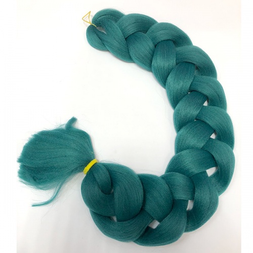 канекалон для плетения кос driada зеленый green bd, 200cm