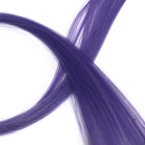 Цветные пряди на заколке светло-фиолетовый, 50cm X 10шт
