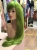 парик прямой с челкой hina kagiyama зеленый driada cs-035q, 100cm