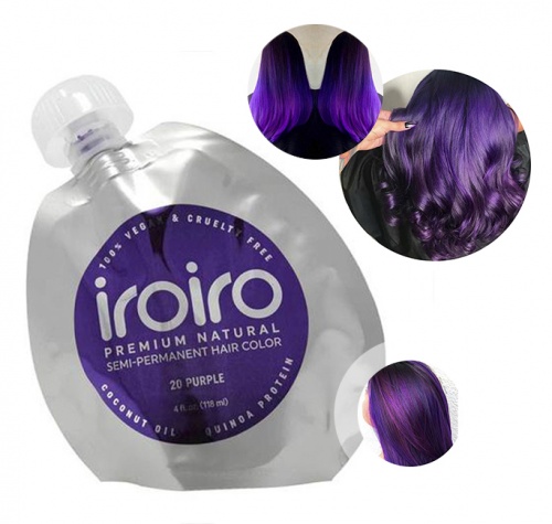 Краска для волос iroiro 20 purple пурпурный, 236 ml