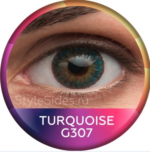Бирюзовые линзы Turquoise G310