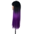 Парик с челкой длинный прямой черно фиолетовый W00097 - 6190 - TT1B/PURPLE, 80см