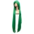 парик прямой с челкой зеленый/33 driada , 100cm