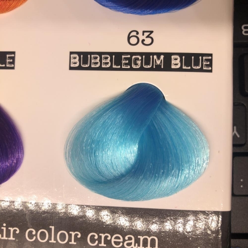 Краска для волос Crazy Color 63 Bubblegum Blue (небесно - голубой)