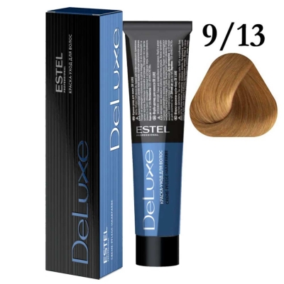 Краска для волос ESTEL PROFESSIONAL DELUXE 9/13 блондин пепельно-золотистый, 60 мл