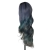 Парик на сетке кудрявый черно-лилово-голубой CS-1057, 80см