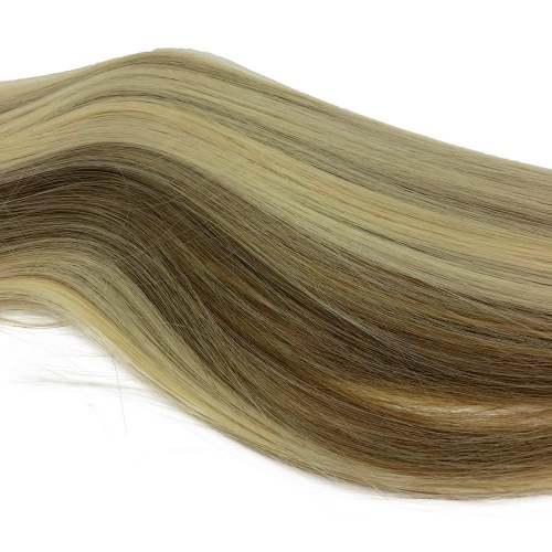 накладные волосы на заколках блонд с мелированием h16/613, 2 пряди, 70cm