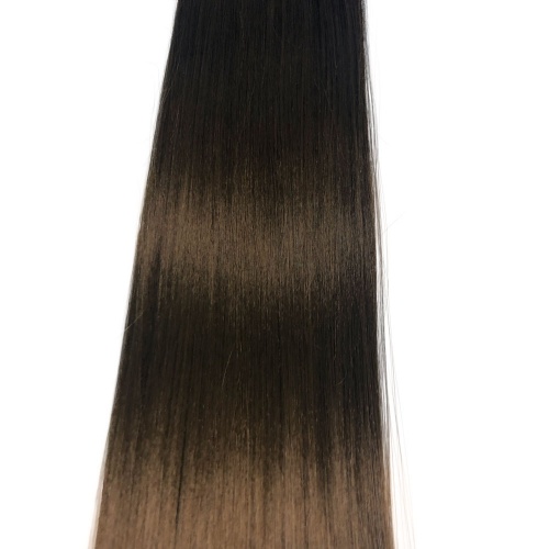 накладные волосы на заколках светло каштановый 6, 6 прядей, 56cm