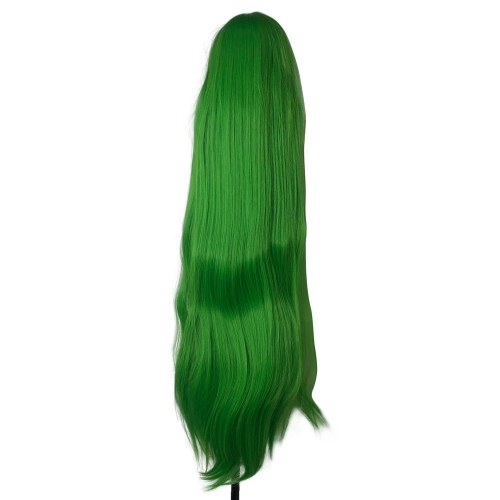 Парик с челкой длинный прямой салатовый Long Straight Code Geass Wig Green CS-035P, 100см