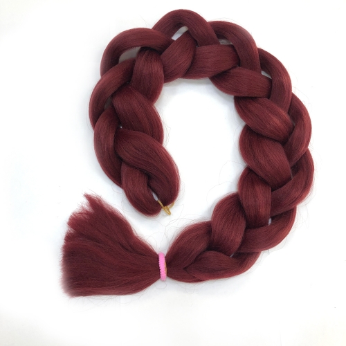 Канекалон для плетения кос DRIADA винный Burgundy, 200cm