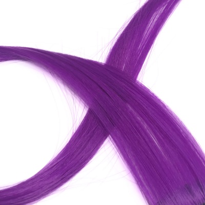 Цветные пряди на заколке фиолетовый, 50cm X 10шт