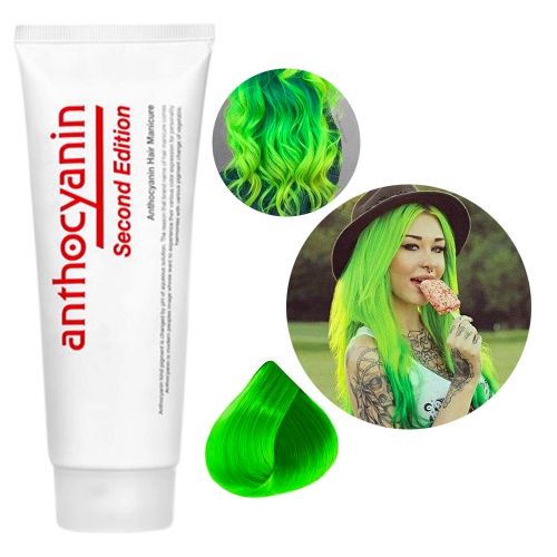 Яркая краска для волос Антоцианин G04 (LIME GREEN) *230 мл.